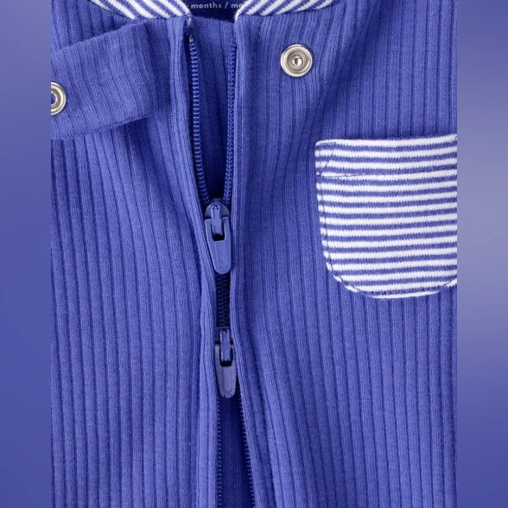 Carter's Baby Striped 2-Way Zip Sleep & Play Pajamas